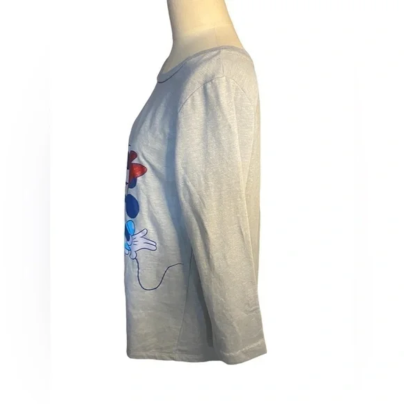 DISNEY Mickey & Minnie Kissing Pullover Sweatshirt Women’s XL - Picture 2 of 3